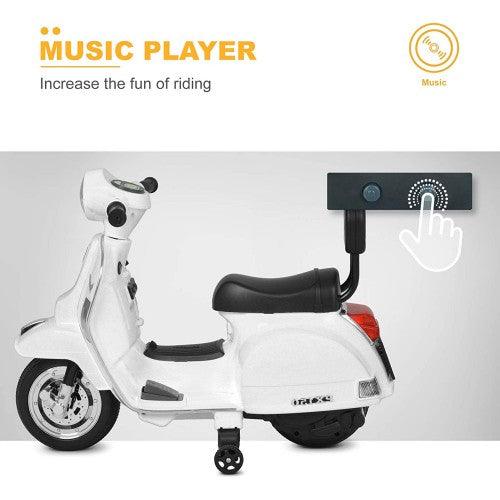 UENJOY PX150 6V Kids Ride Motorcycle (Vespa Edition Pink, Blue , White, Black) - Toytexx UENJOY PX150 6V Kids Ride Motorcycle (Vespa Edition Pink, Blue , White, Black) - Toytexx